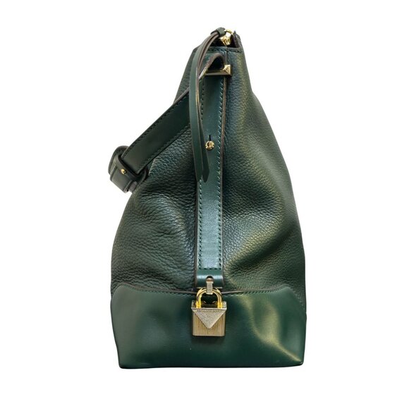 Michael Kors Green Leather Shoulder Bag - Picture 6 of 11